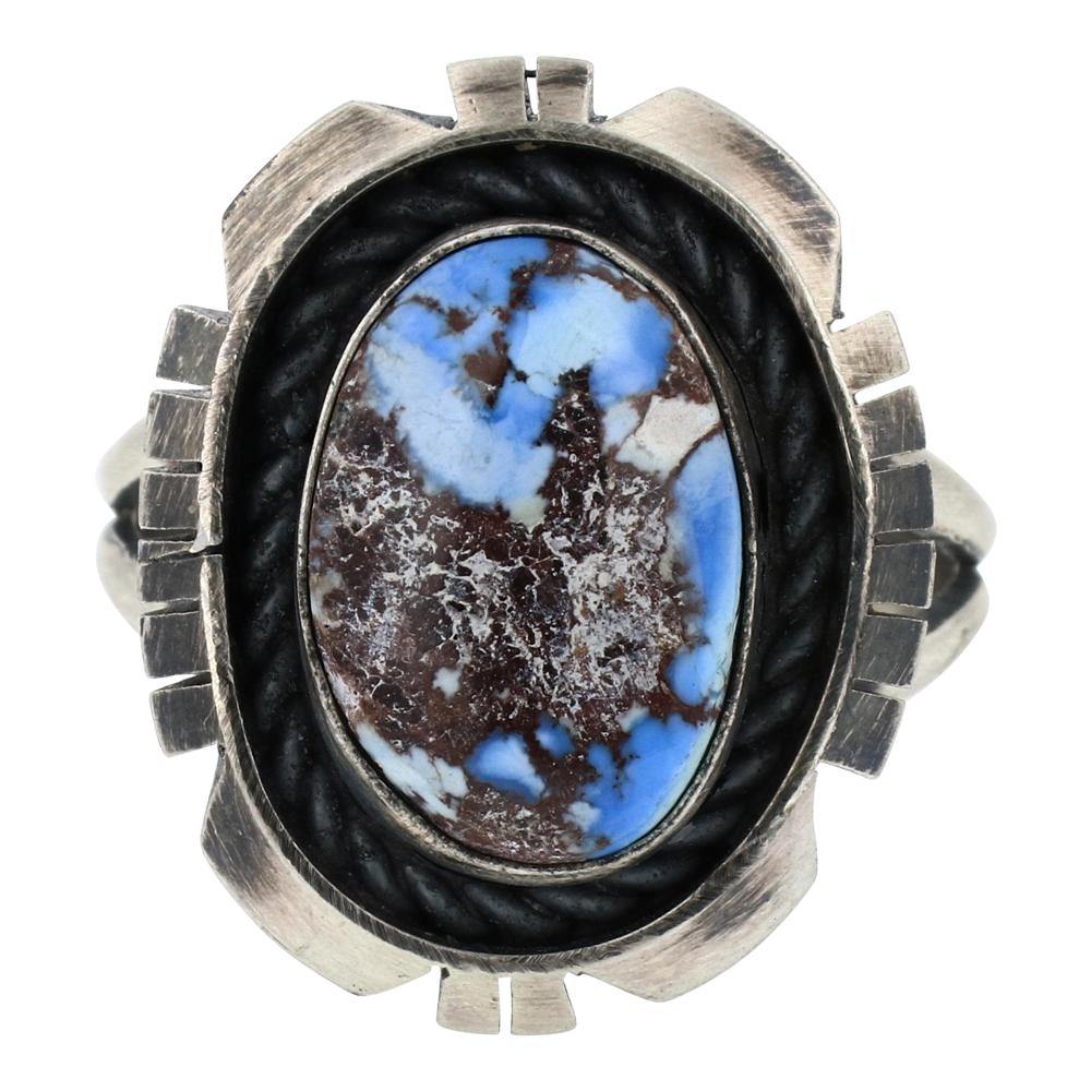 Edward Benally Golden Hill Turquoise Ring (1 of 3)