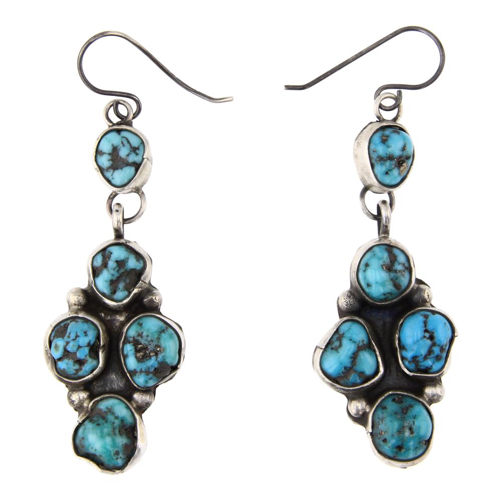 Ella Peter Kingman Turquoise Dangle Earrings (1 of 2)