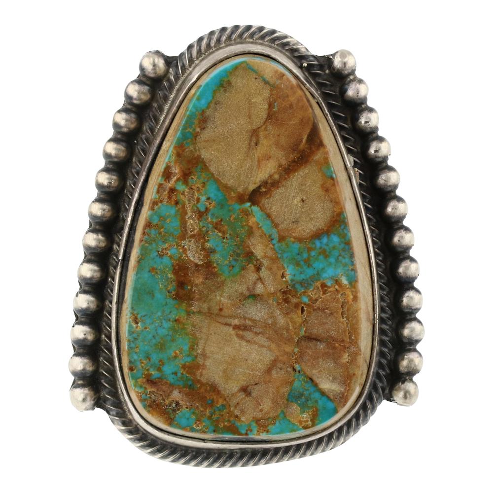 Sheila Becenti Royston Turquoise Freeform Ring (1 of 3)