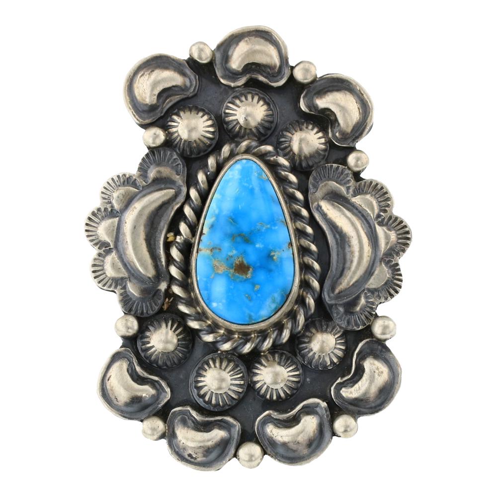 Jeff James Jr Blue Ridge Turquoise Bump Out Ring (1 of 3)