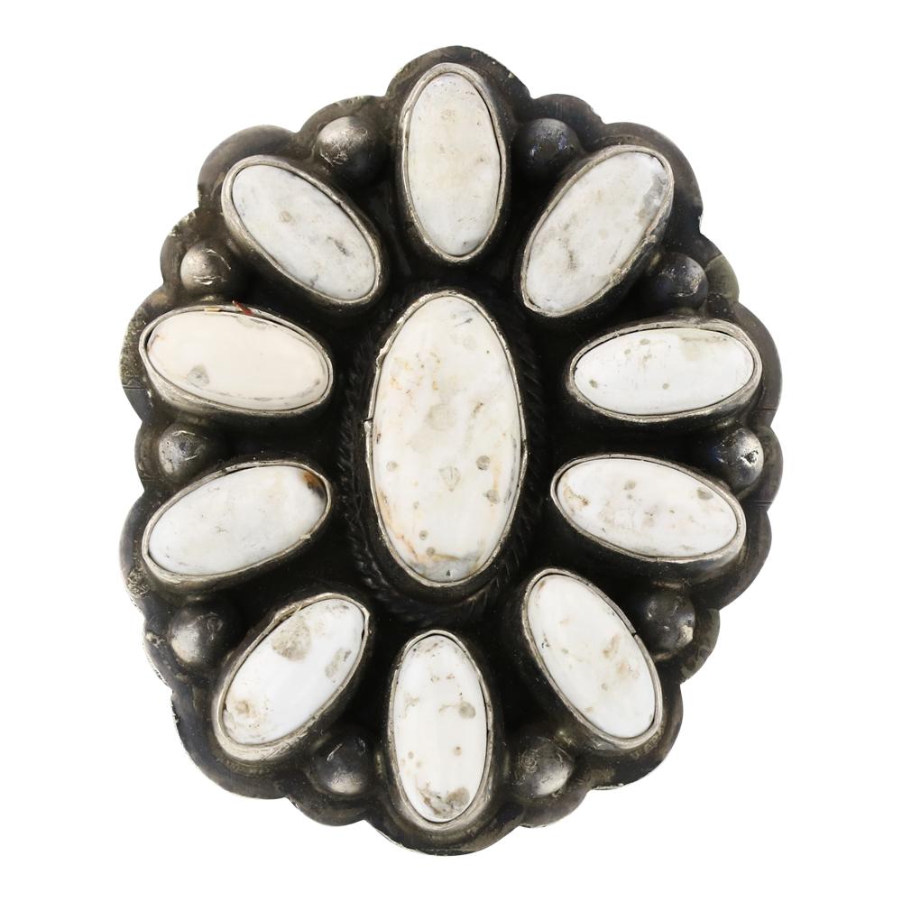 Bobby Johnson White Buffalo Cluster Ring (1 of 3)