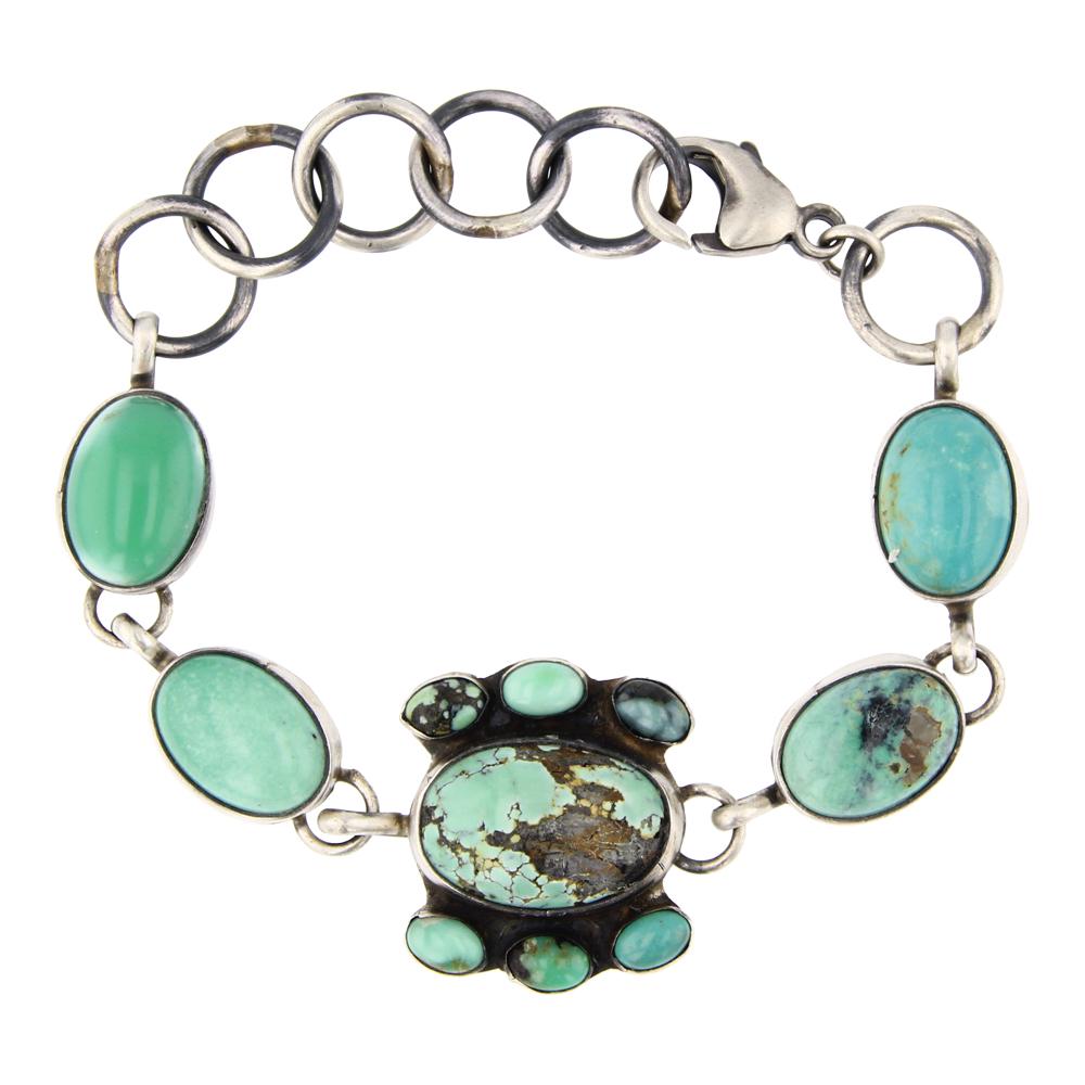 Sheila Becenti New Lander Chalcociderite Bracelet (1 of 2)