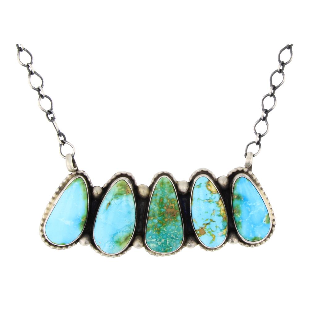 Sheila Becenti Sonoran Mountain Turquoise Necklace (1 of 3)