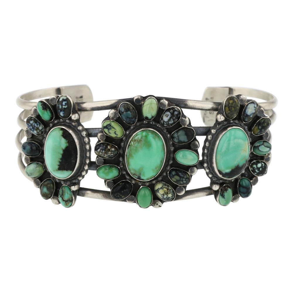 Sheila Becenti New Lander Chalcociderite Cluster Bracelet (1 of 4)