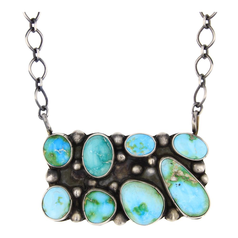 Sheila Becenti Sonoran Mountain Turquoise Bubble Necklace (1 of 3)