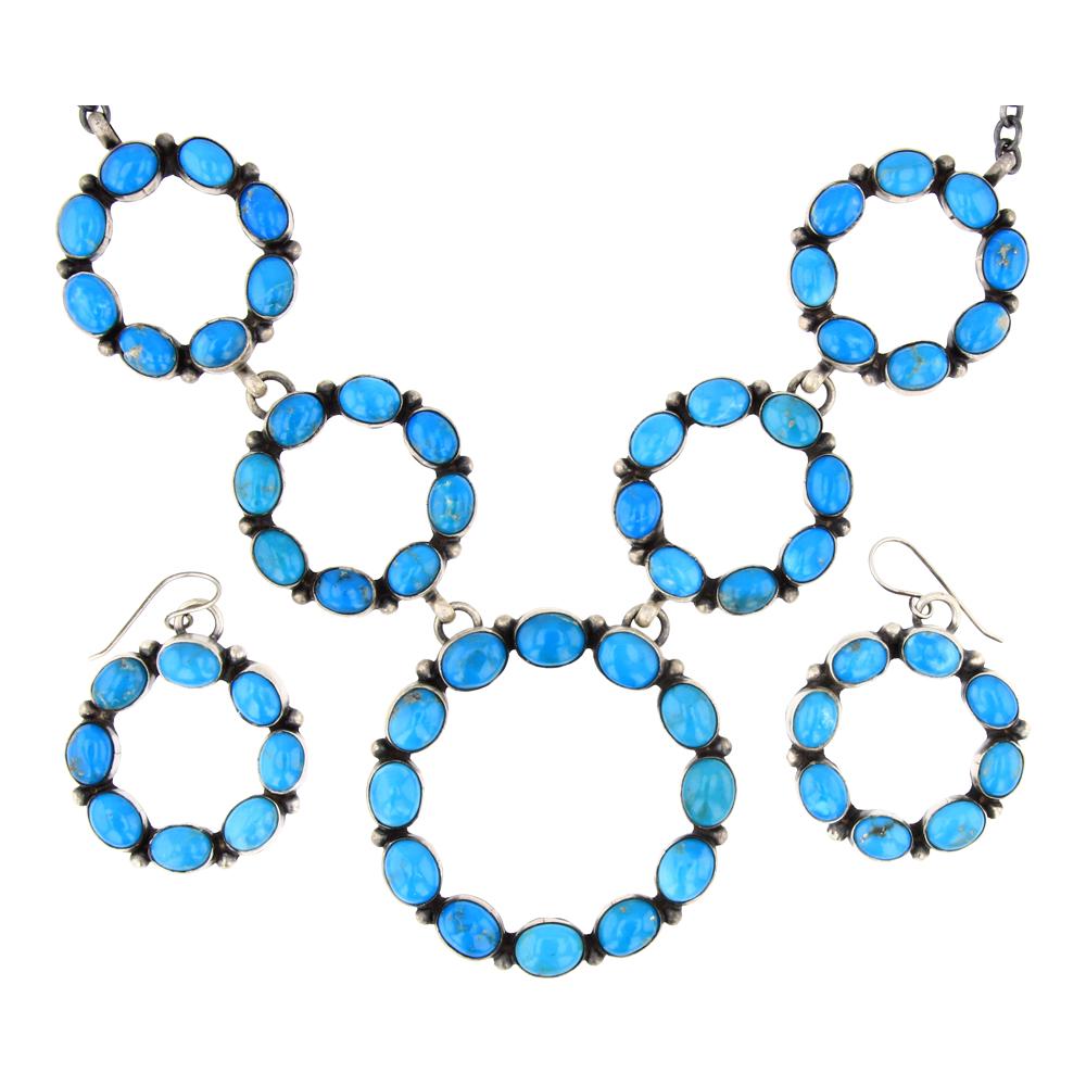 Tricia Smith Kingman Turquoise Hoop Necklace (1 of 3)