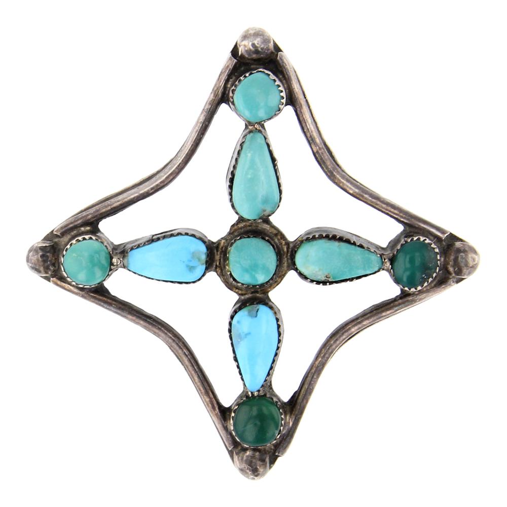 Old Pawn Turquoise Pin (1 of 2)
