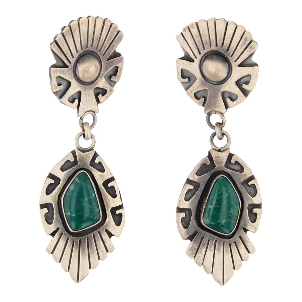 Danny Clark Fox Turquoise Earrings (1 of 2)