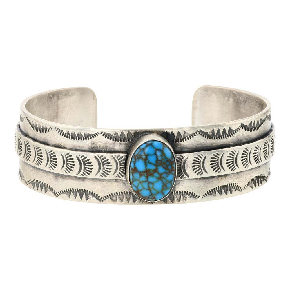 Paul Livingston Egyptian Turquoise Cuff Bracelet (1 of 4)