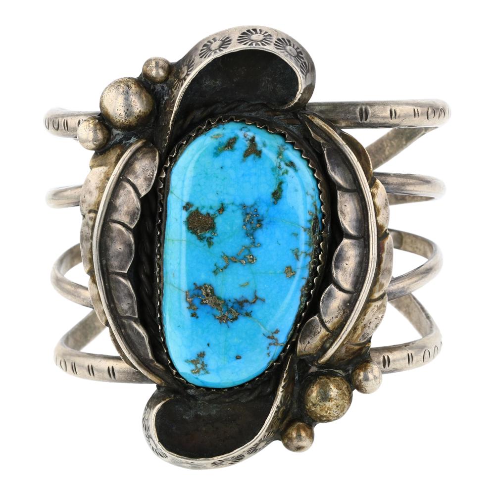 Old Pawn Ithaca Peak Turquoise Cuff Bracelet (1 of 3)