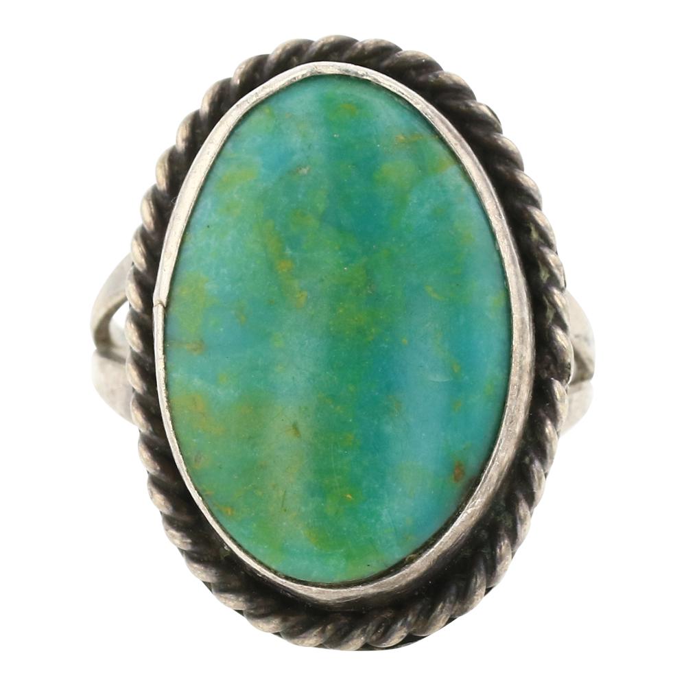 Navajo Menassa Turquoise Ring (1 of 3)