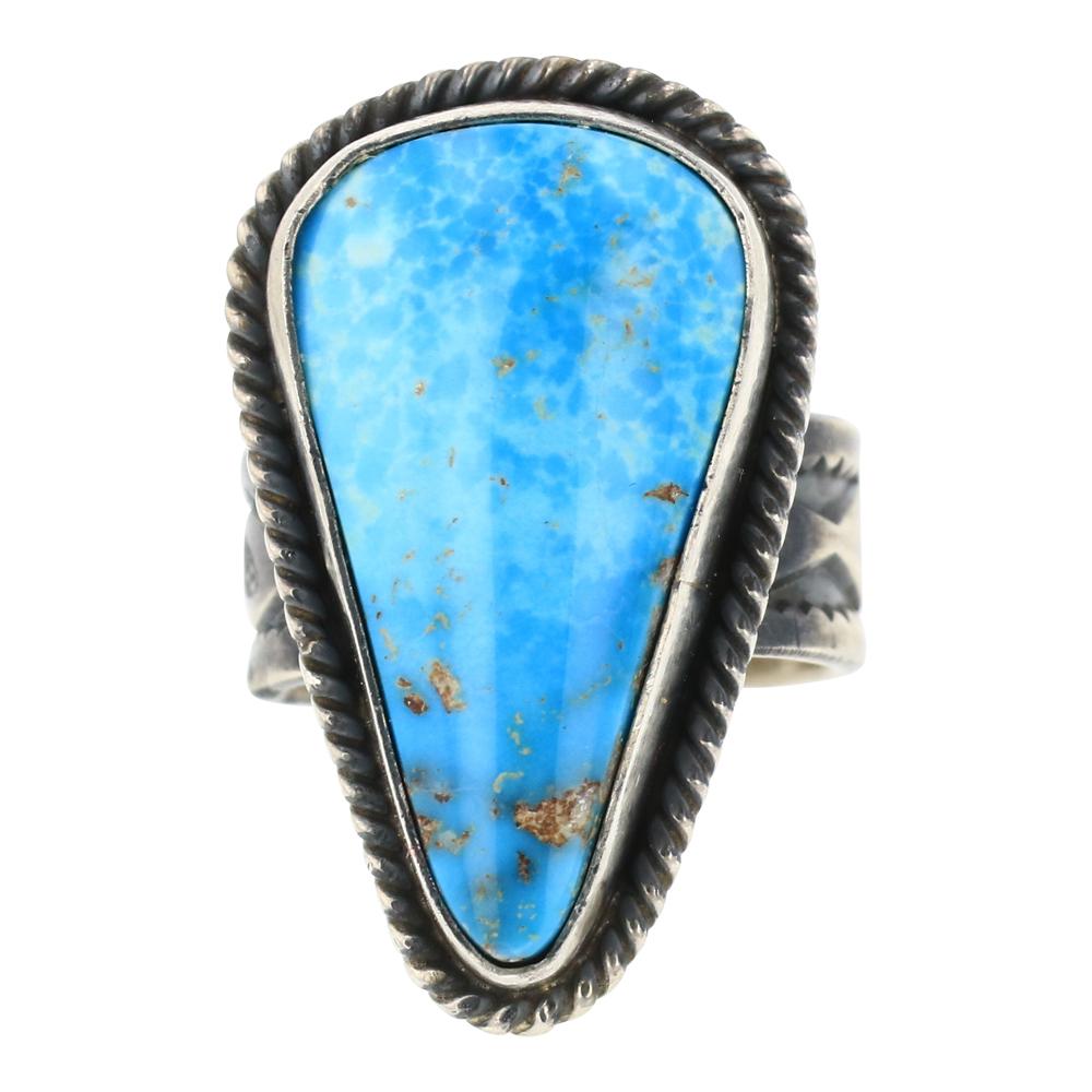 Anthony Skeets Blue Ridge Turquoise Ring (1 of 3)