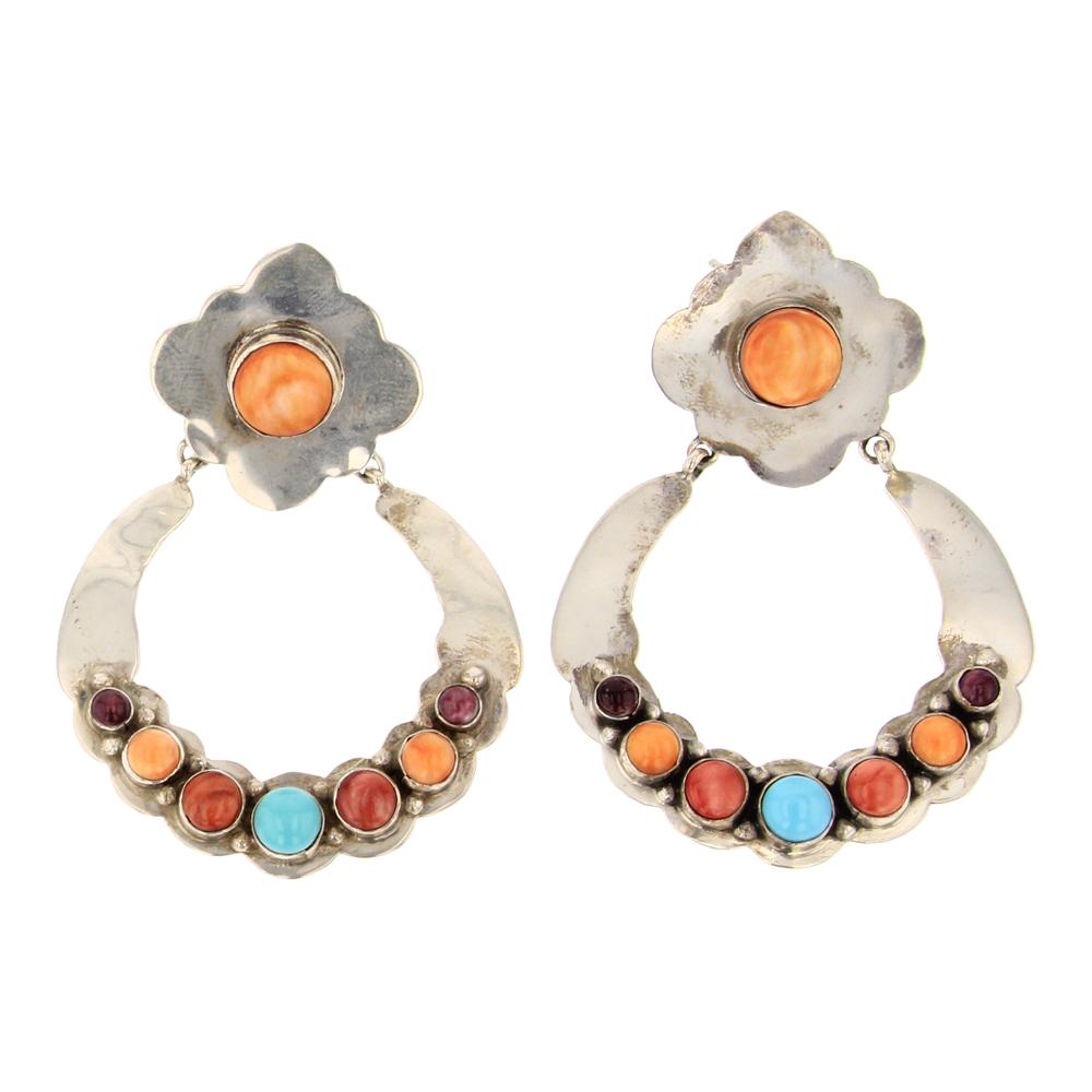 Rita Lee Turquoise & Spiny Oyster Earrings (1 of 2)