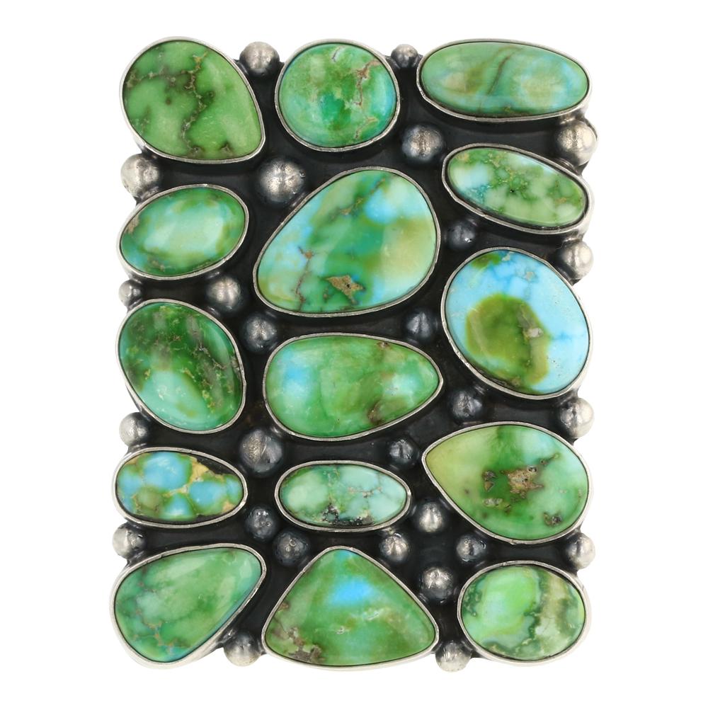 Elgin Tom Sonoran Gold Turquoise Rectangle Ring (1 of 3)