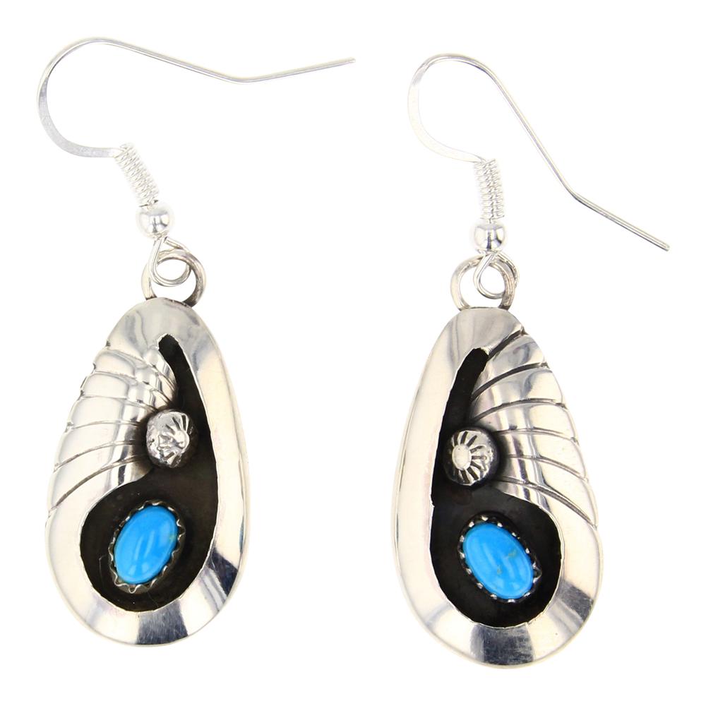 Sleeping Beauty Turquoise Contemporary Earrings (1 of 2)