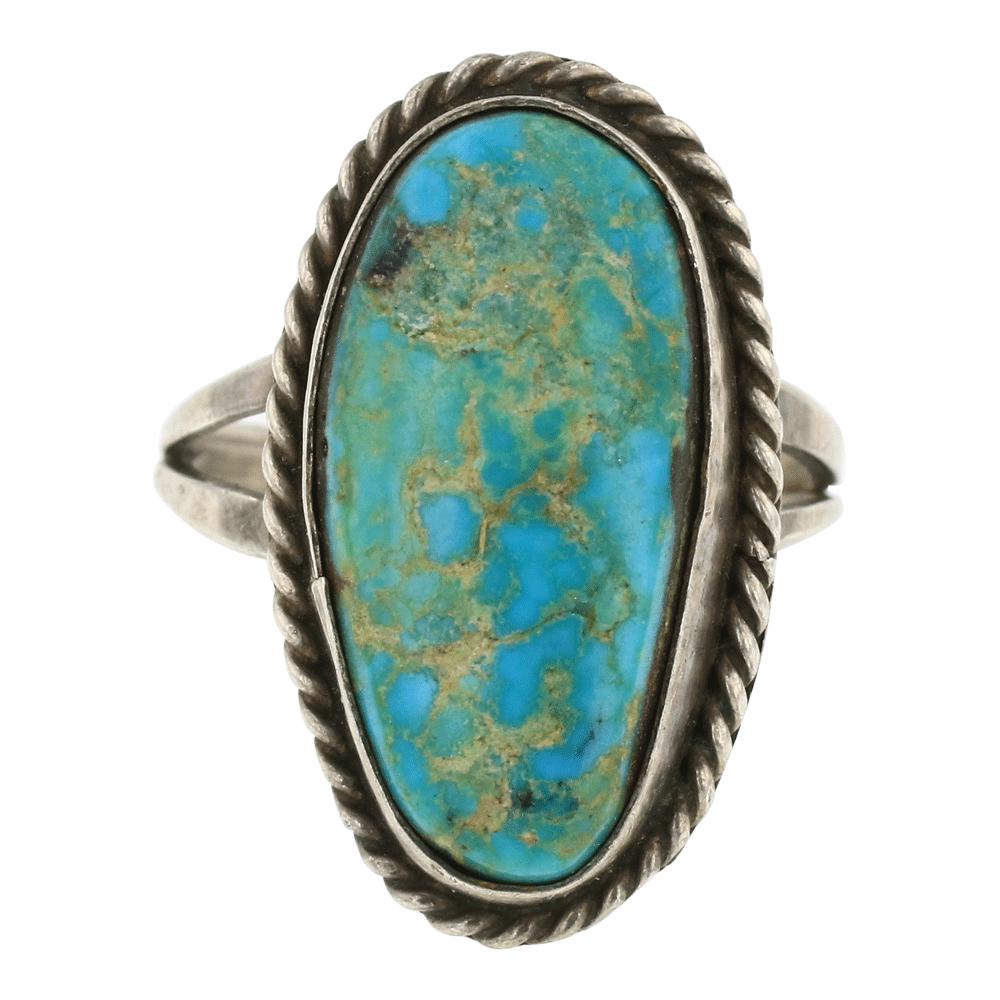 Vintage Navajo Blue Ridge Turquoise Ring (1 of 3)