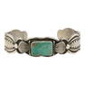 Robert Chee Nevada Turquoise Stamp Cuff Bracelet