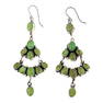 Eleanor Largo Nevada Green Turquoise Chandelier Earrings