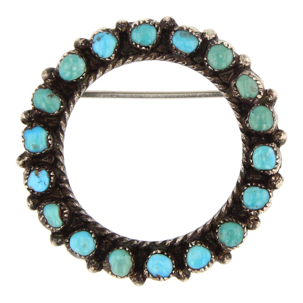 Vintage Kingman Turquoise Pin (1 of 2)