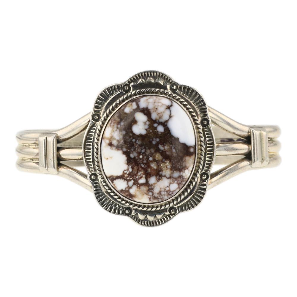 Navajo Wild Horse Cuff Bracelet (1 of 3)