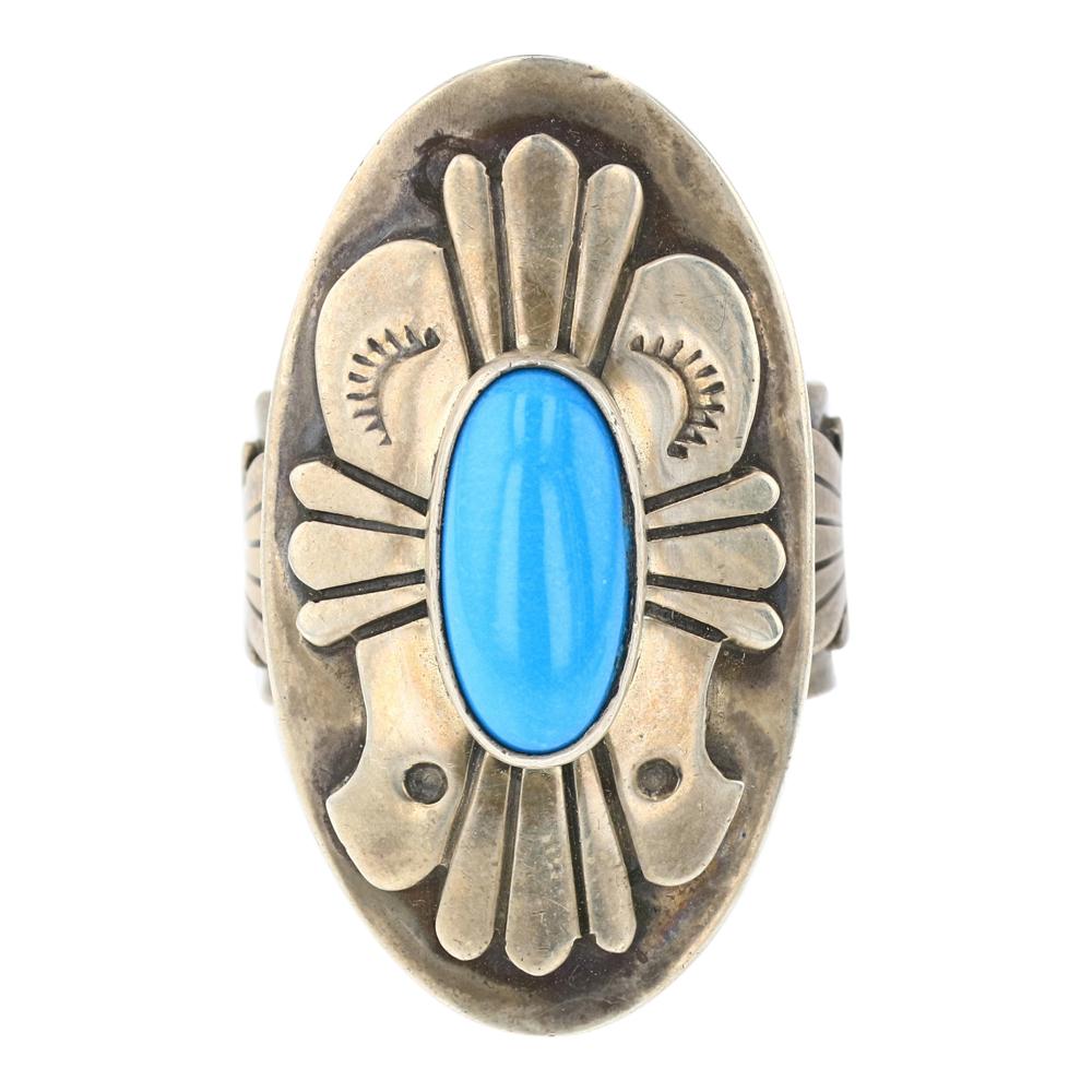 Marita Benally Sleeping Beauty Turquoise Ring (1 of 3)