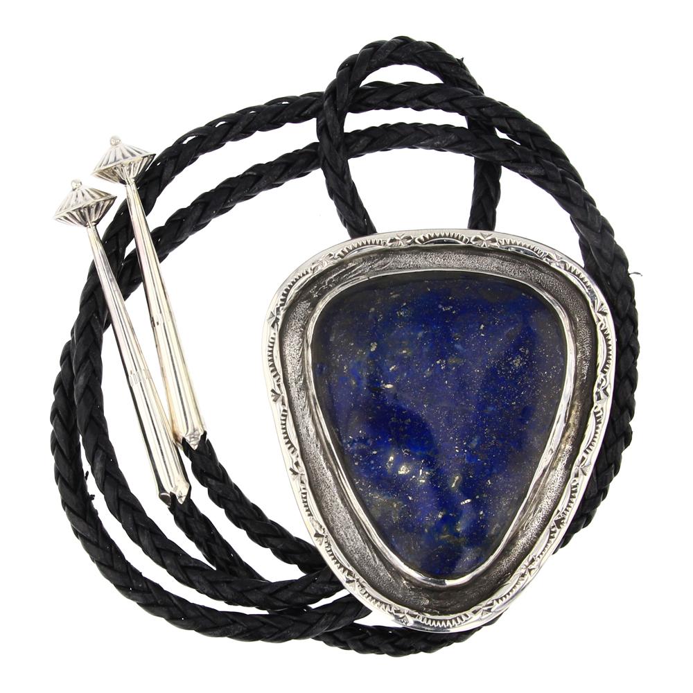 Navajo Lapis Bolo Tie (1 of 3)
