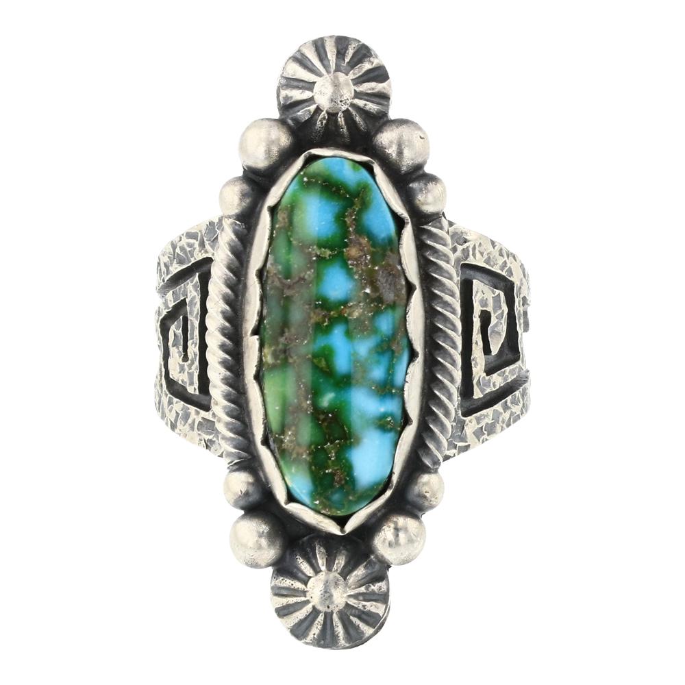 Marita Benally Sonoran Gold Turquoise Ring (1 of 3)