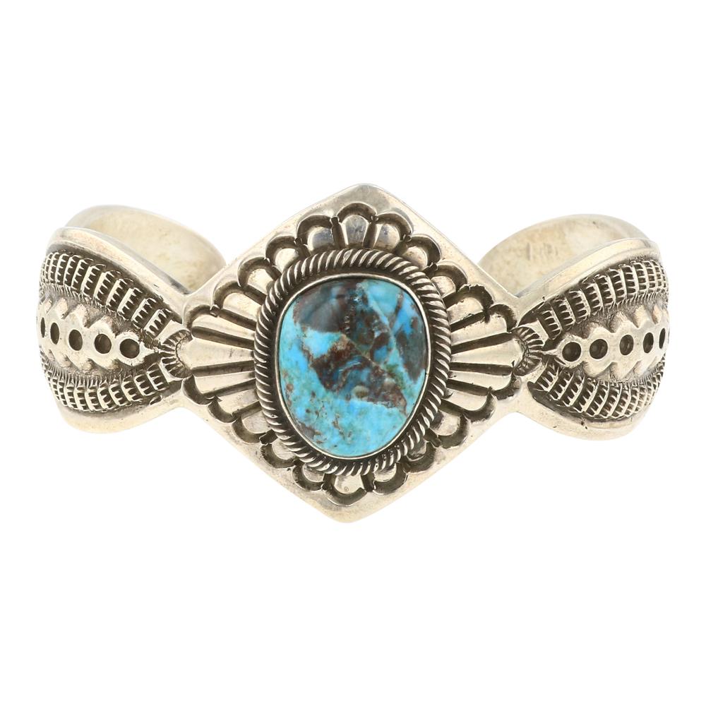 Terry Martinez Bisbee Turquoise Cuff Bracelet (1 of 3)