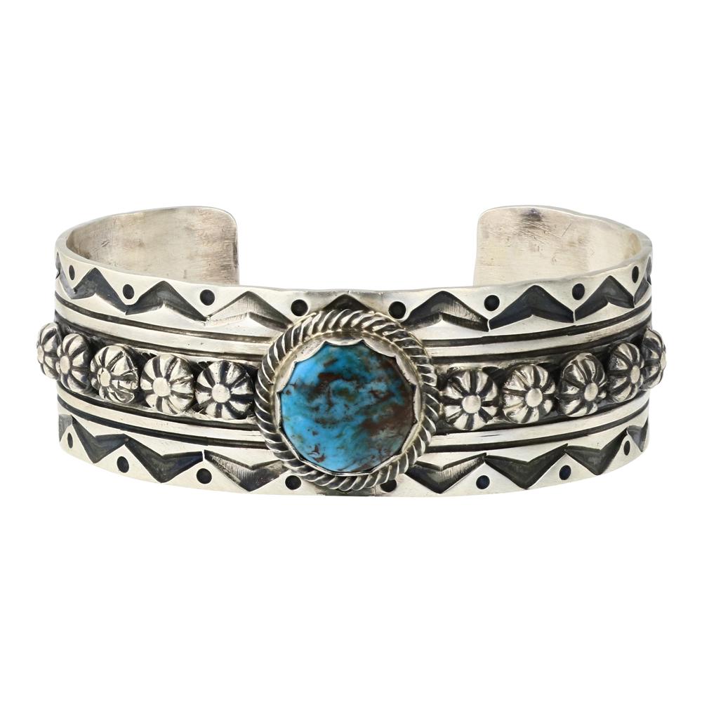 Charles Johnson Bisbee Turquoise Cuff Bracelet (1 of 4)