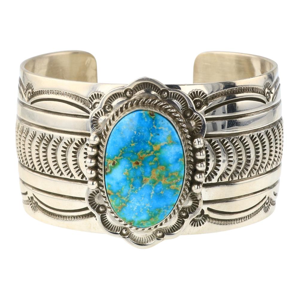 John Nelson Blue Ridge Turquoise Cuff Bracelet (1 of 3)
