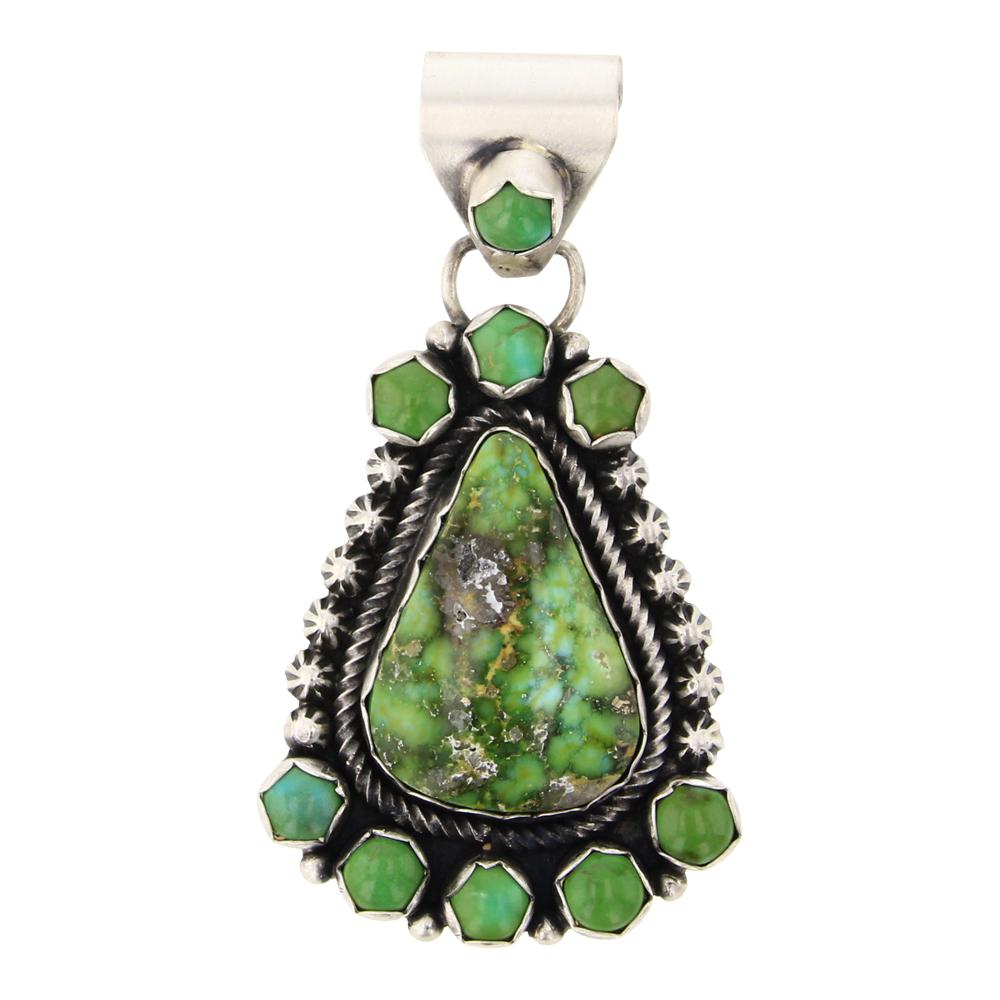 Beatty Tom Sonoran Gold Turquoise Cluster Pendant (1 of 2)