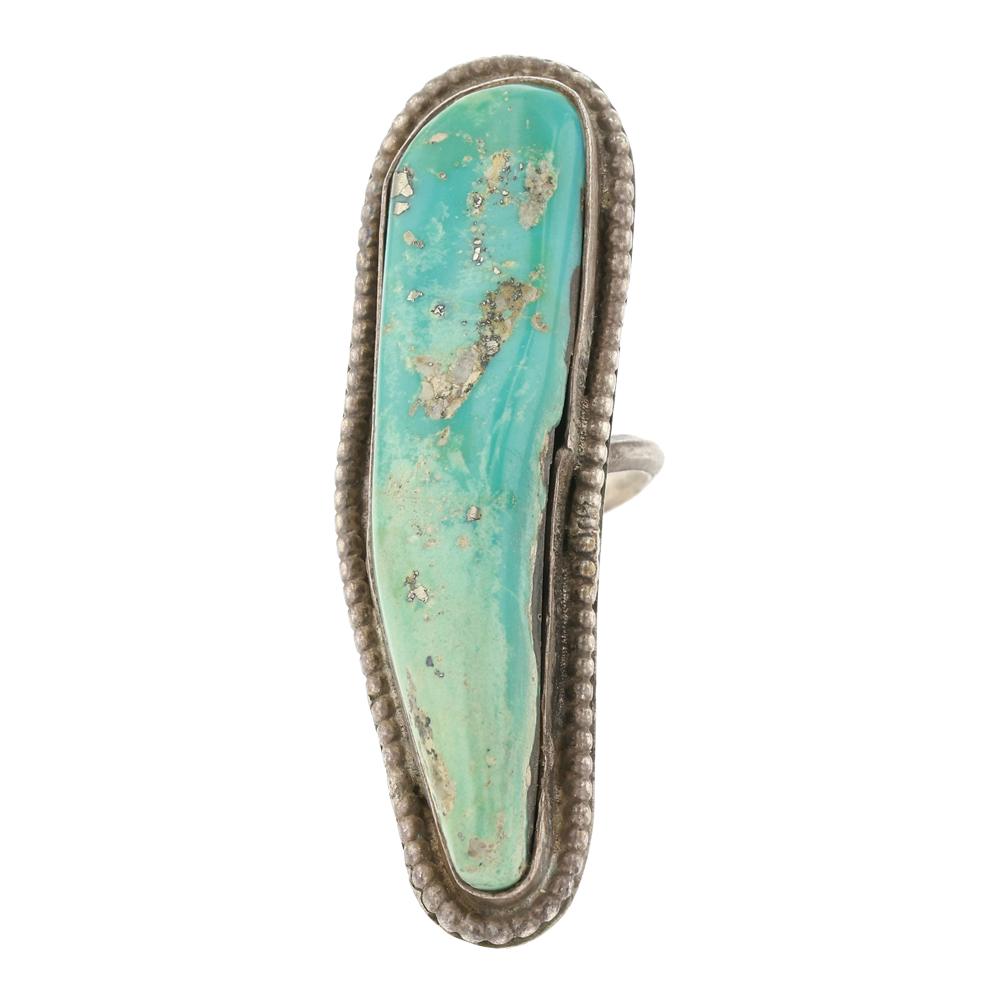 Navajo Nevada Turquoise Freeform Ring (1 of 3)