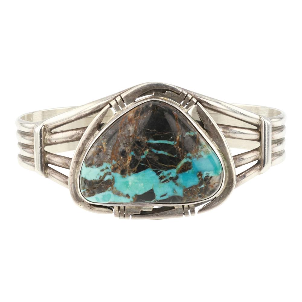 Phillip Sanchez Carrico Lake Turquoise Cuff Bracelet (1 of 3)