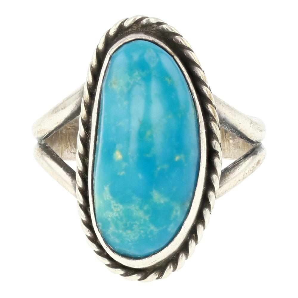 Navajo Blue Gem Turquoise Ring (1 of 4)