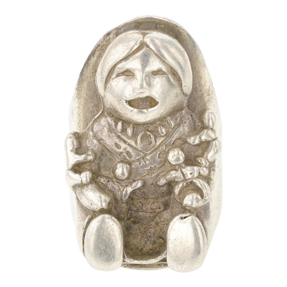 Vintage Plain Silver Storyteller Ring (1 of 4)