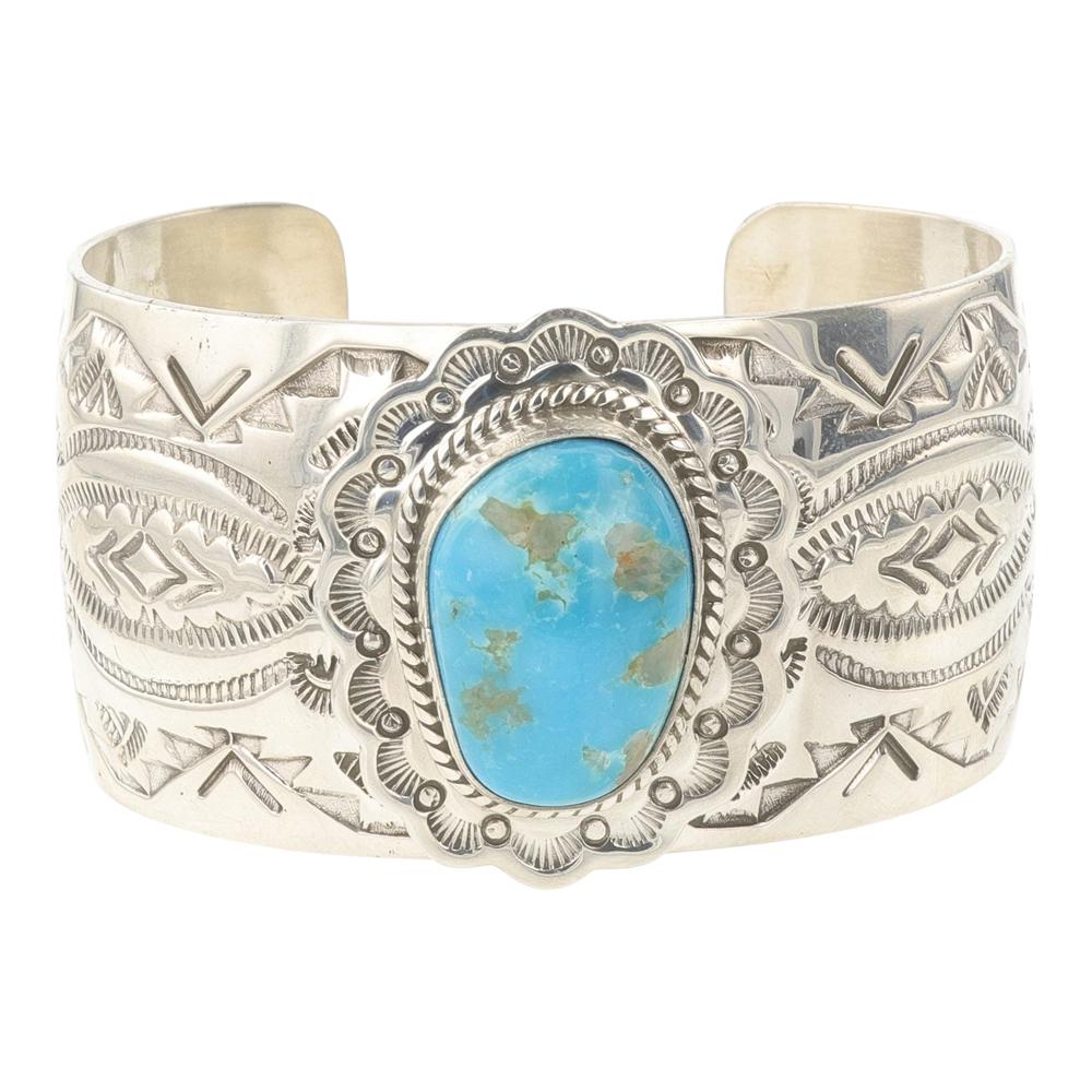 John Nelson Blue Ridge Turquoise Cuff Bracelet (1 of 4)