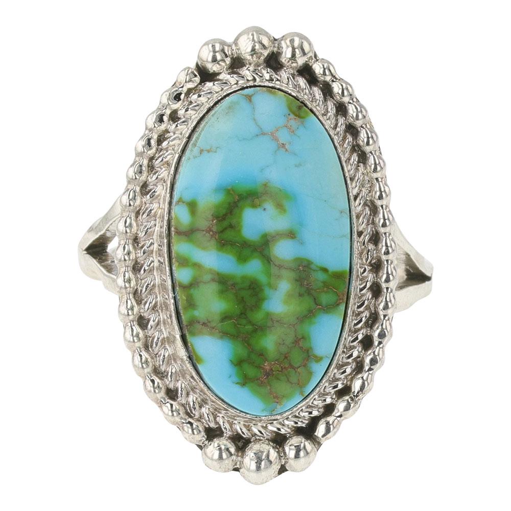 Lee Shorty Sonoran Gold Turquoise Ring (1 of 3)