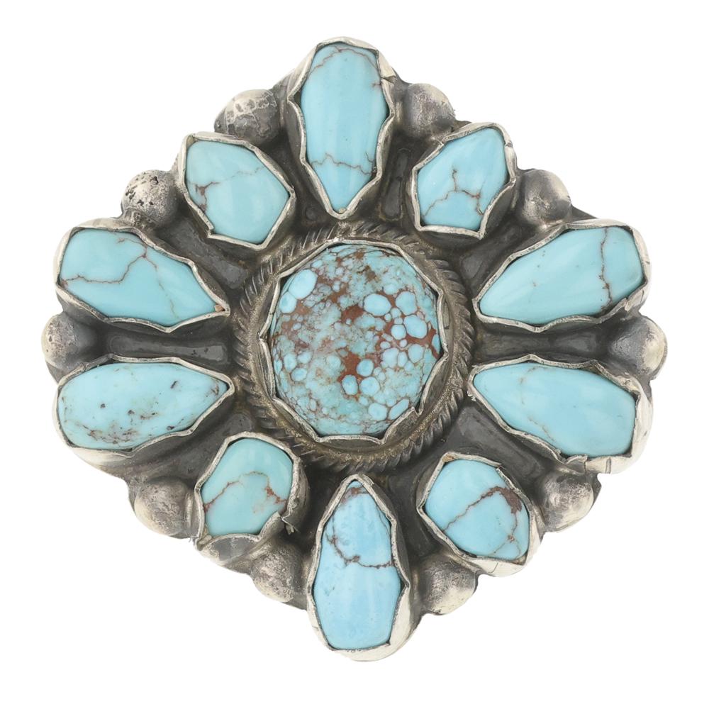 Louise Jim Egyptian Turquoise Cluster Ring (1 of 3)