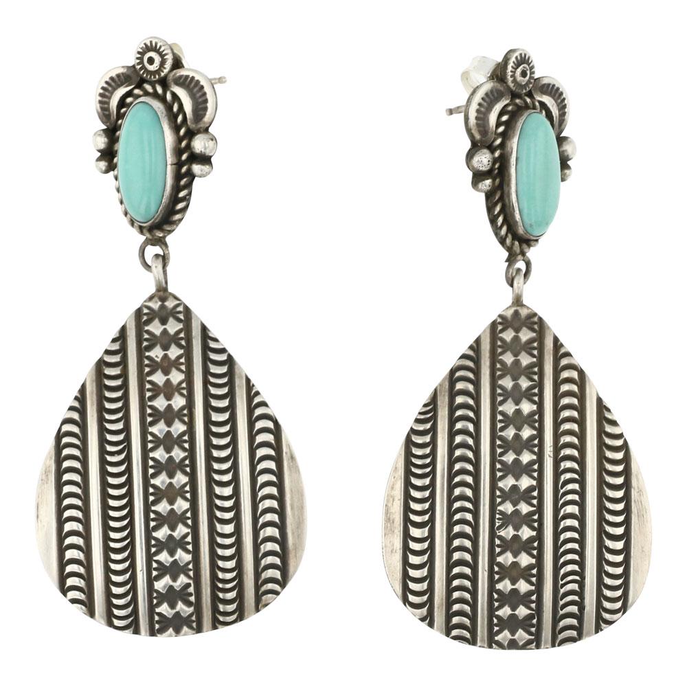 Ella Linkin Kingman Turquoise Earrings (1 of 2)