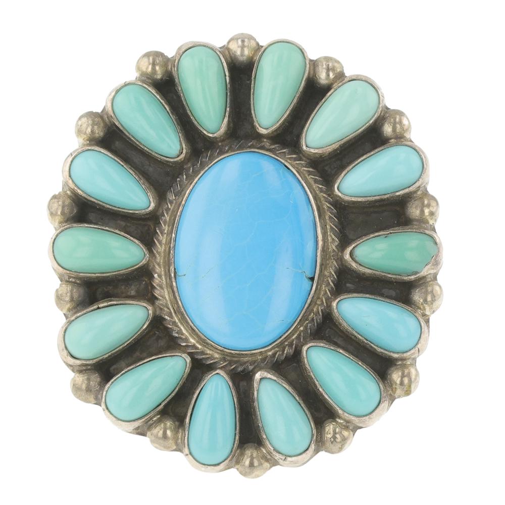 Kathleen Chavez Compitos Turquoise Cluster Ring (1 of 3)