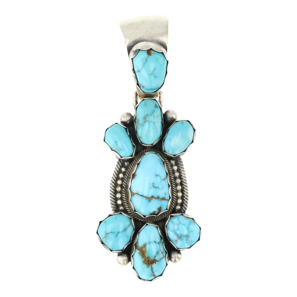 Mark Yazzie Turquoise Mountain Turquoise Pendant (1 of 2)