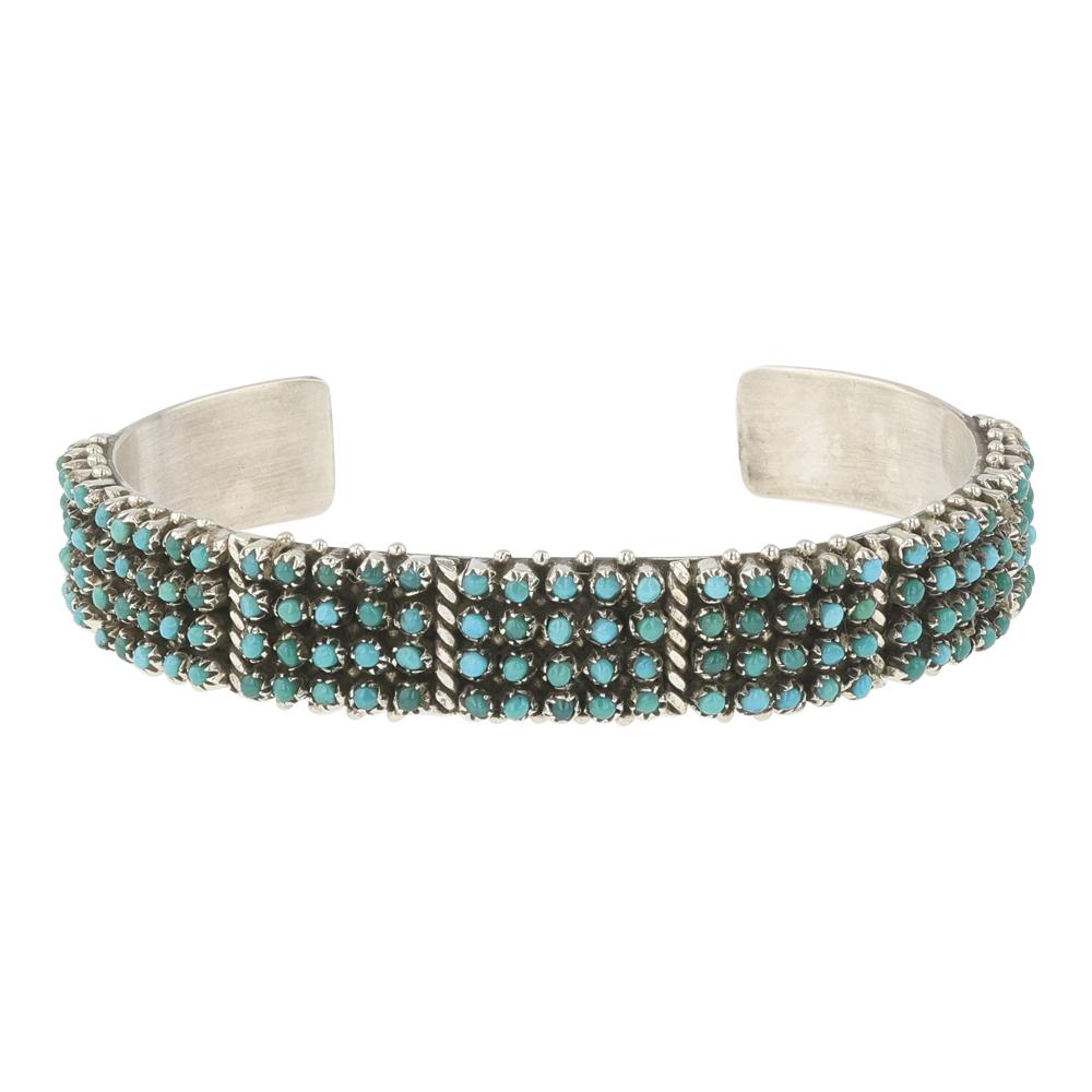 Vintage Zuni Sleeping Beauty Turquoise Cuff Bracelet (1 of 3)