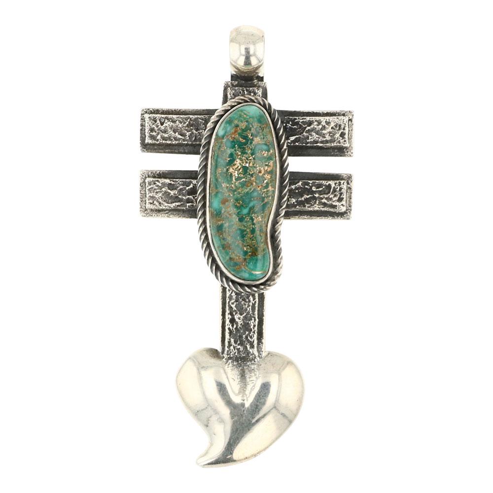 Kenneth Jones Gem Grade Royston Turquoise Tufa Cast Dragonfly Pendant (1 of 2)