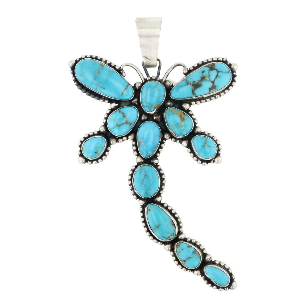 Travis Jim Turquoise Mountain Turquoise Dragonfly Pendant (1 of 2)