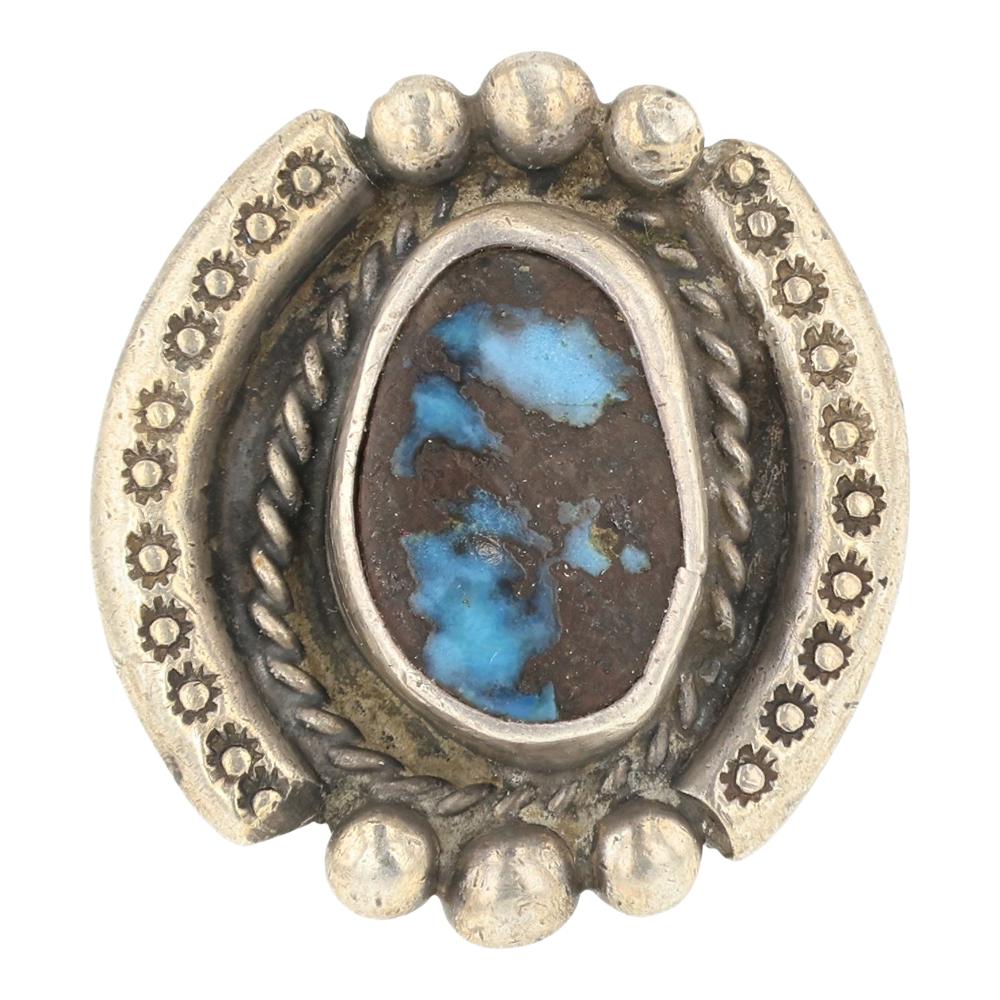 Vintage Navajo Bisbee Turquoise Ring (1 of 3)