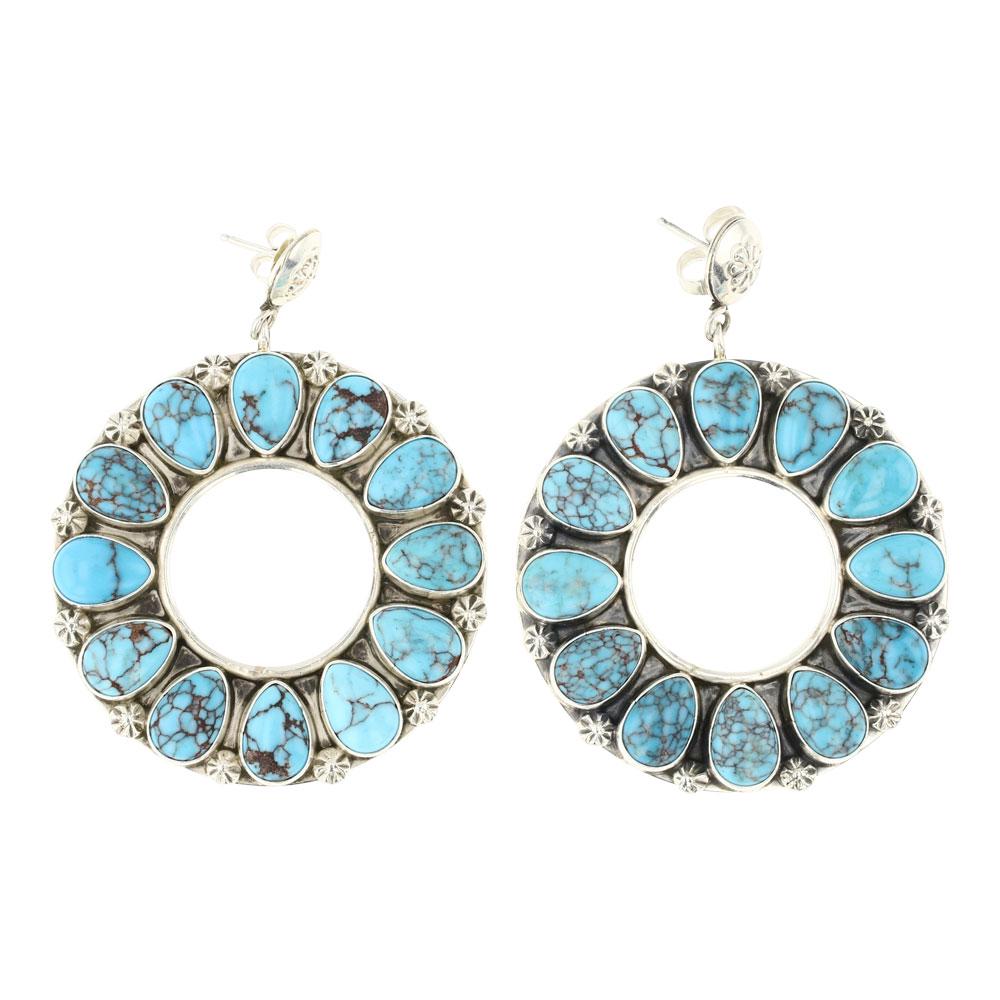Ella Linkin Navajo Egyptian Turquoise Earrings (1 of 2)