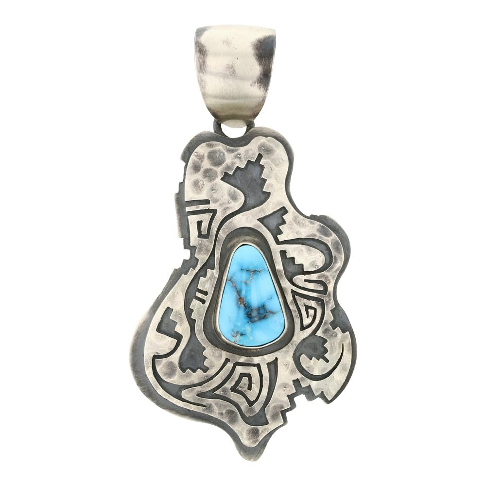 Maria Benally Candelaria Turquoise Contemporary Pendant (1 of 2)