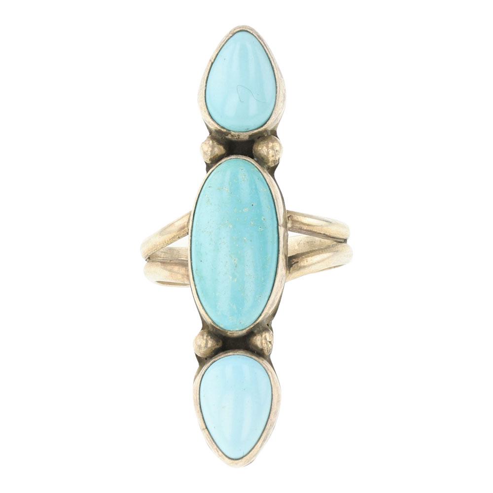 Readda Begay Kingman Turquoise Ring (1 of 3)