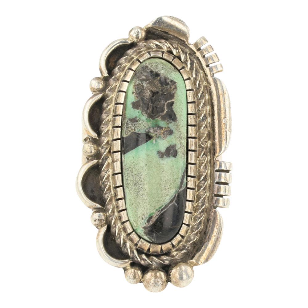 Marita Benally Nevada Turquoise Ring (1 of 4)