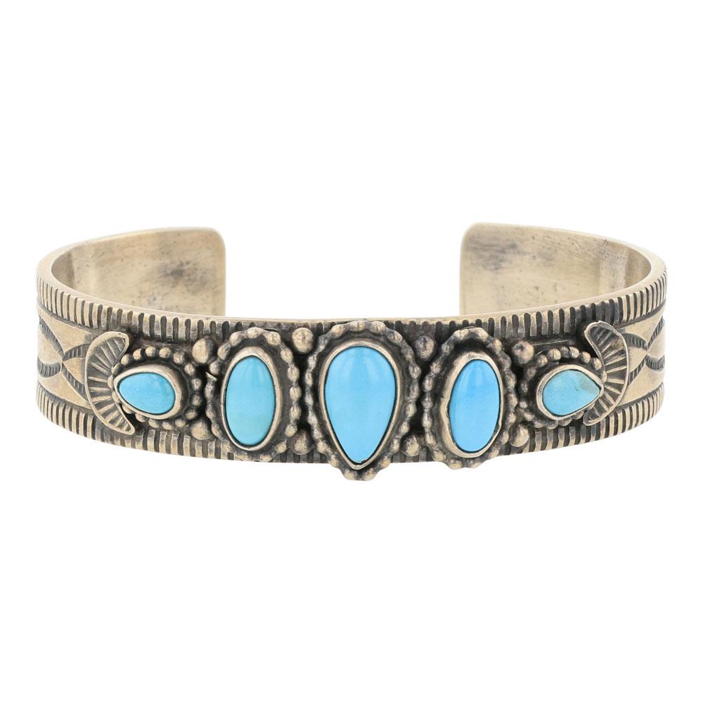 Danny Clark Kingman Turquoise Cuff Bracelet (1 of 3)